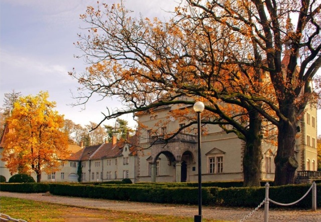 палац Шенборна, осінь