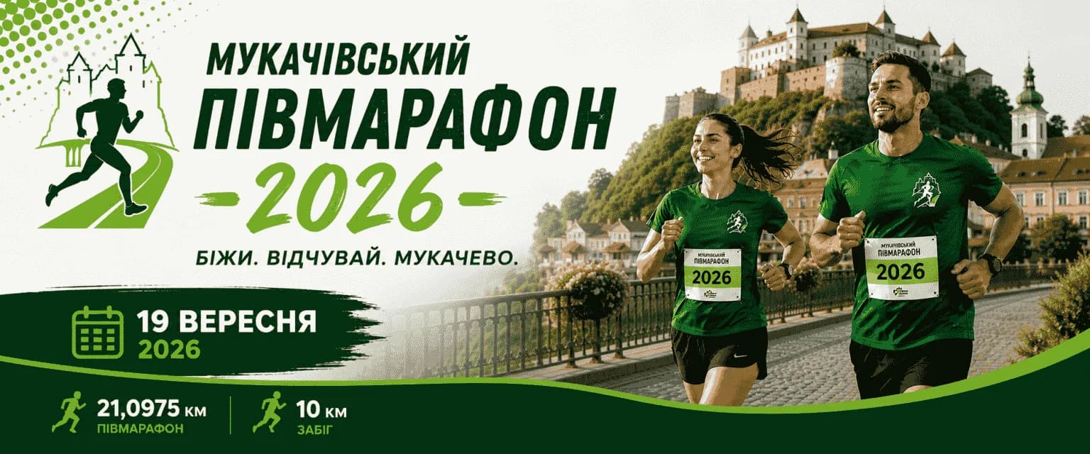 Mukachevo Half Marathon 2026: у Мукачеві відбудеться благодійний півмарафон