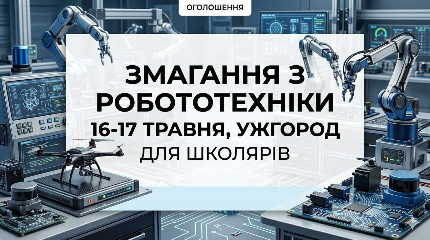 Анонс змагань з робототехніки в Ужгороді