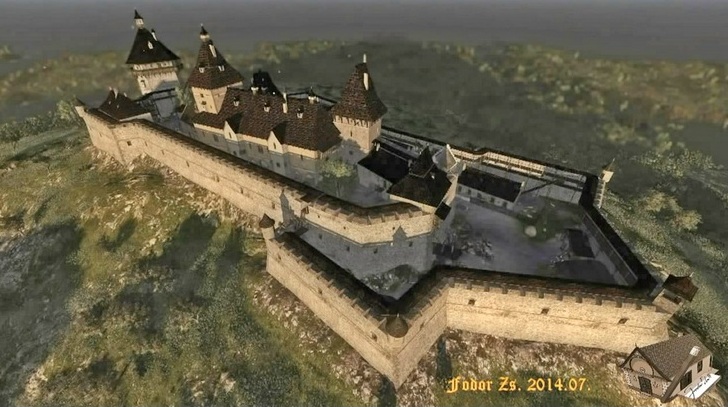 Комп'ютерна реконструкція зовнішнього вигляду Хустського замку